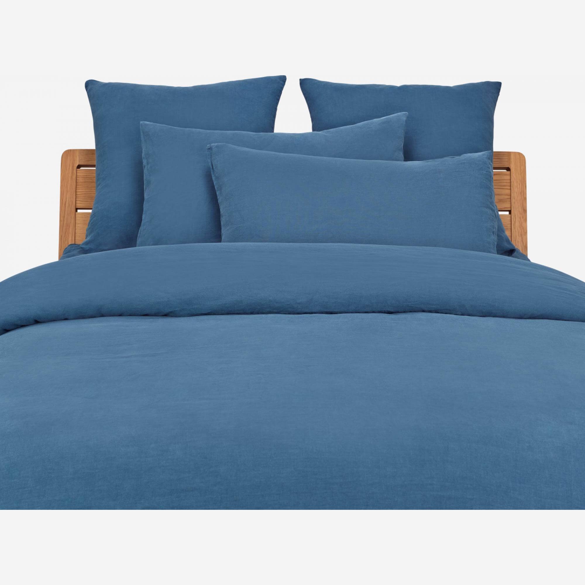 Housse de couette en lin - 240 x 260 cm - Bleu marine