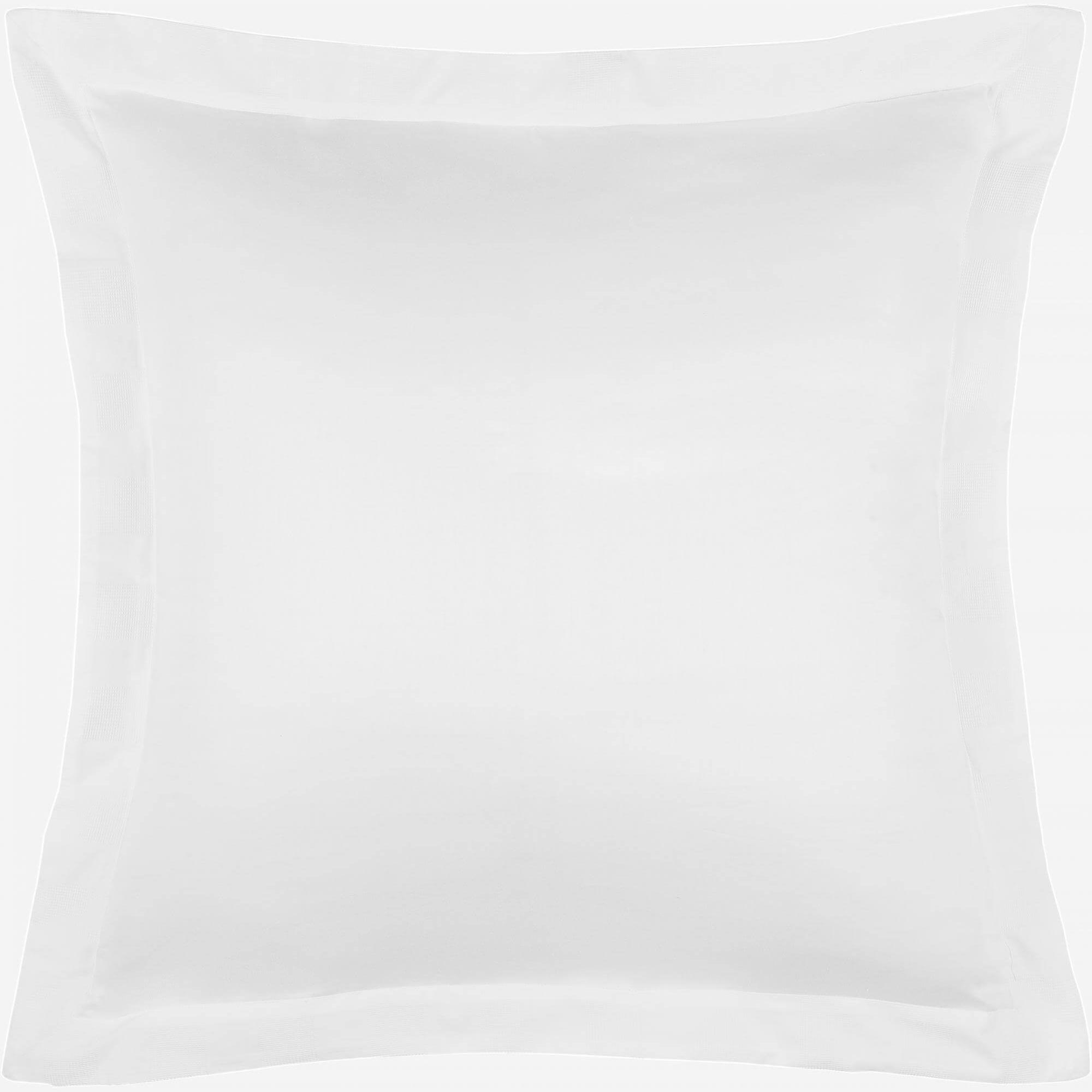 Taie d'oreiller en coton égyptien - 65 x 65 cm - Blanc