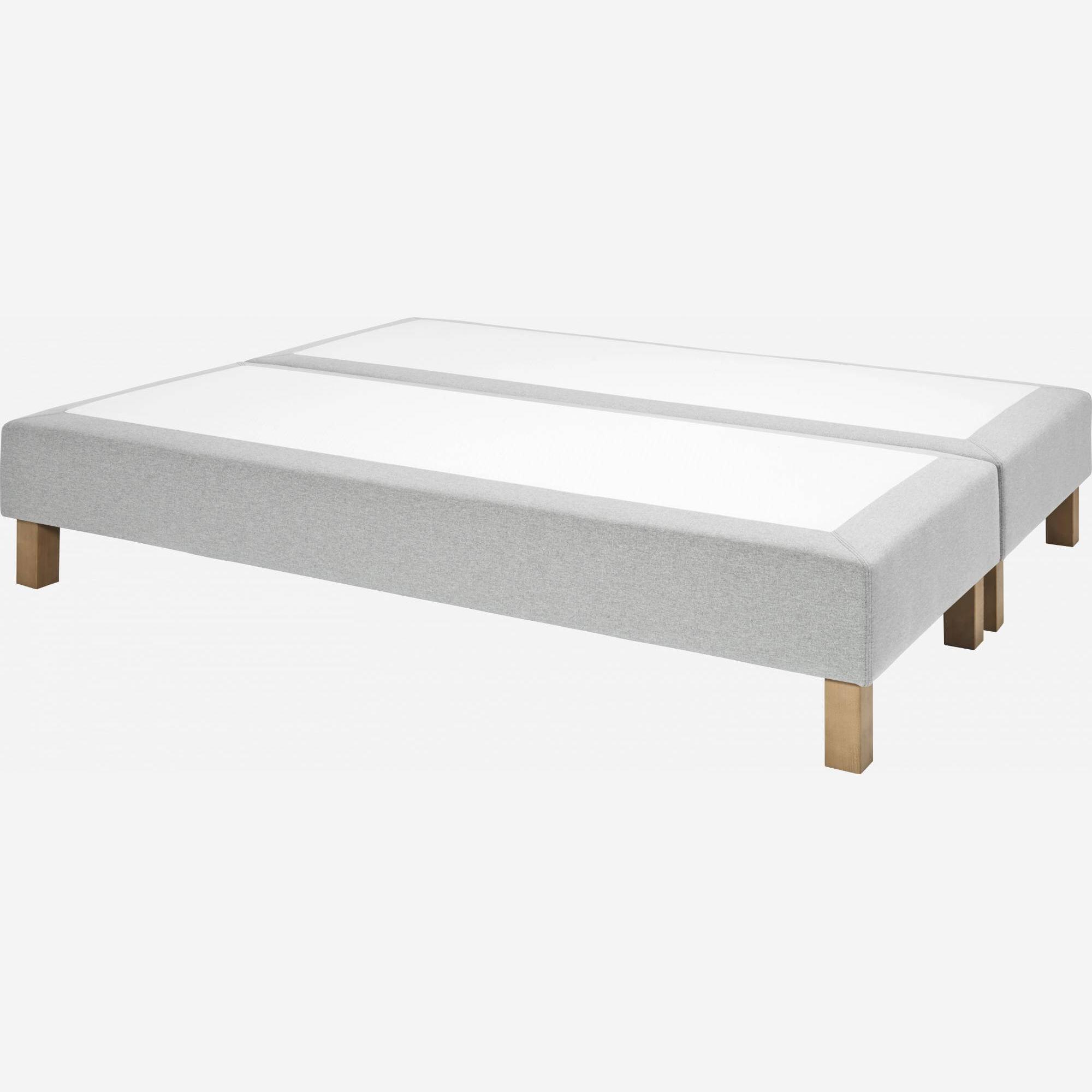 Boxspring-Bettuntergestell 2x70x200, hellgrau