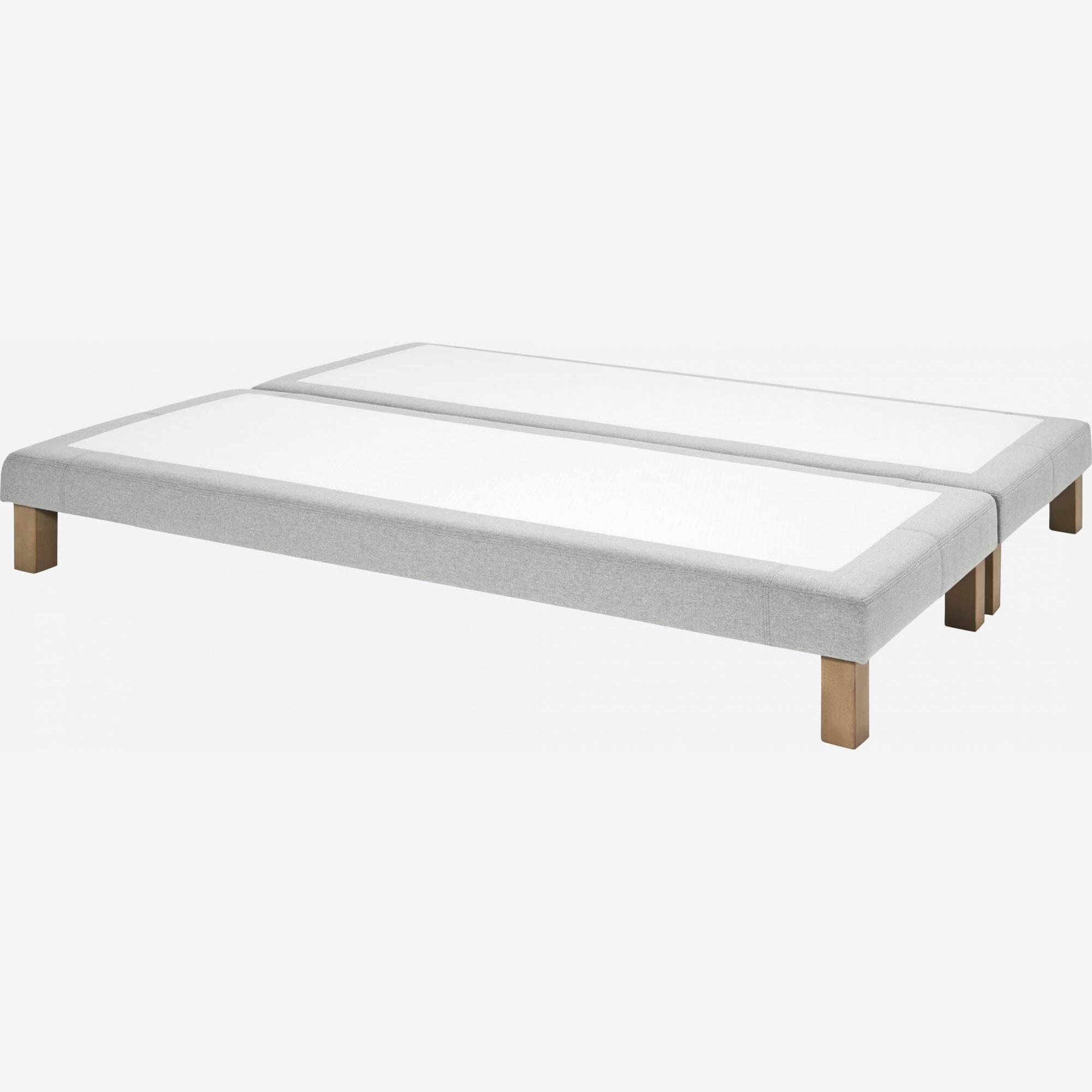 Boxspring-Bettuntergestell 2x90x200, hellgrau