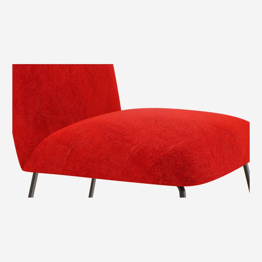 Fauteuil en  velours – Rouge - Design by Christian Ghion