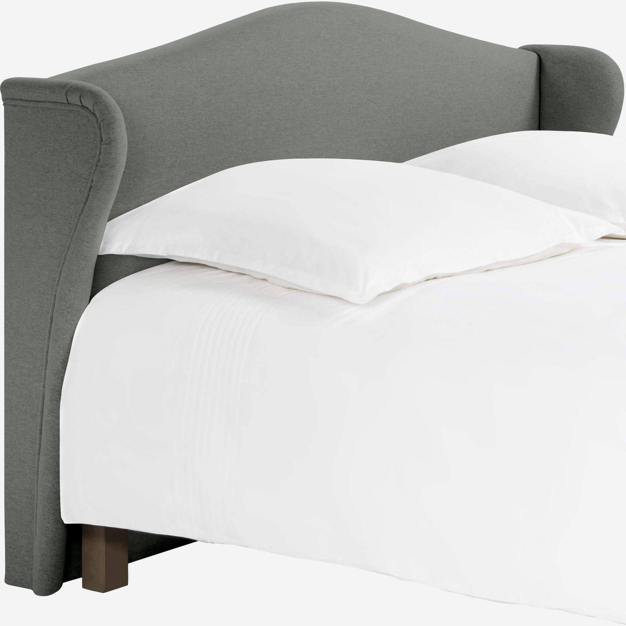 Testata per letto in tessuto da 140 cm - Grigio chiaro