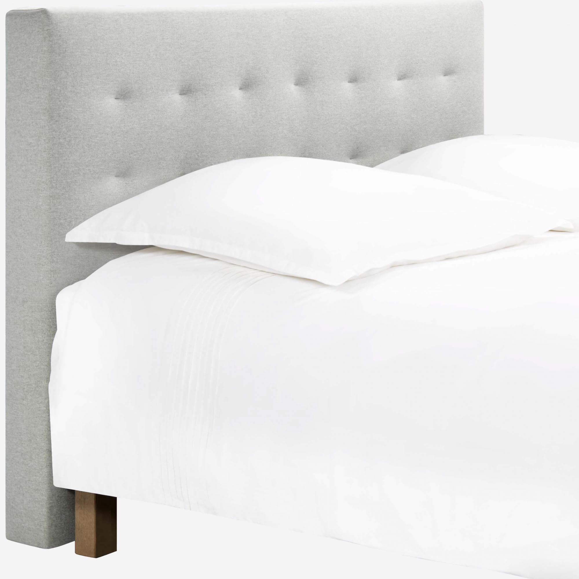 Headboard for 160cm box spring in fabric, mouse-grey