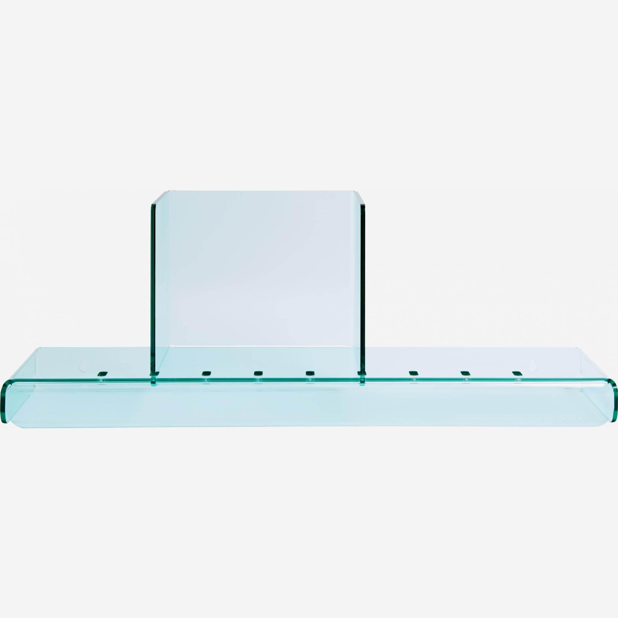 Shelf made of acrylic, transparent