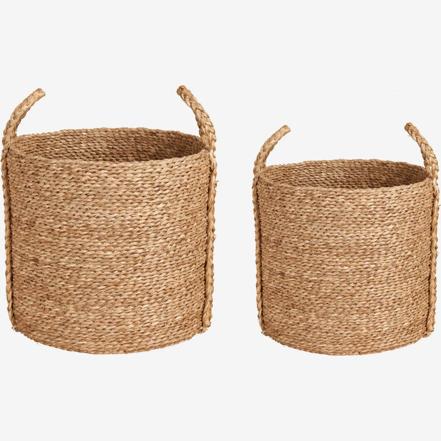 Set de 2 paniers en jonc de mer