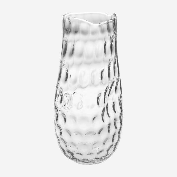 Vase aus Glas - 40 x 19 cm - Transparent