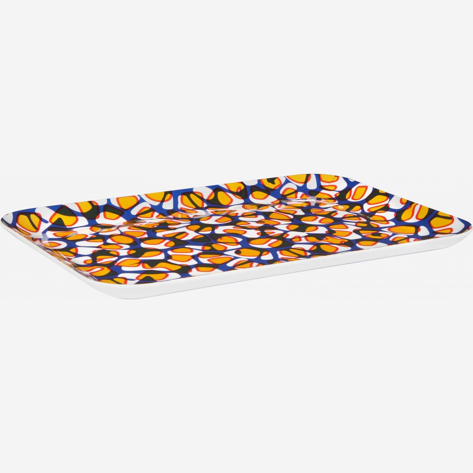 Tray made of melamine 35x25cm, with patterns