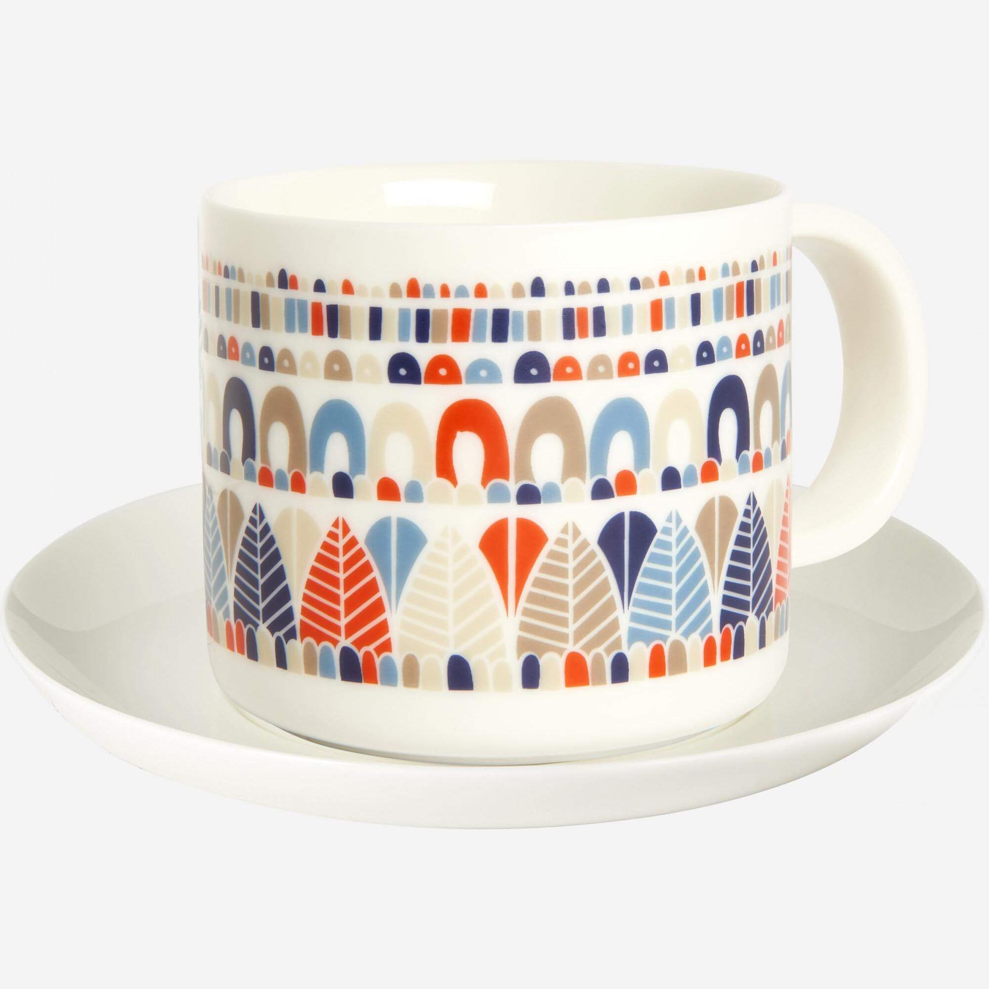 Tasse à thé en porcelaine à motifs