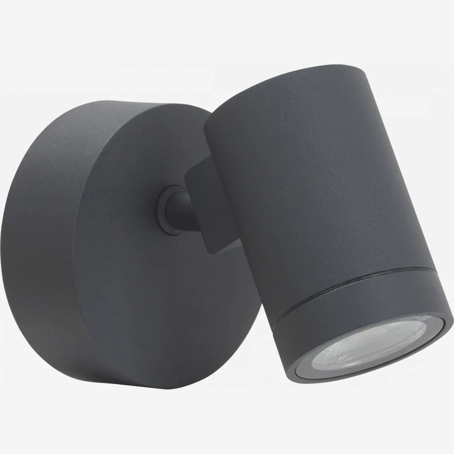 Applique d'extérieur 1 spot mobile en acier - Noir