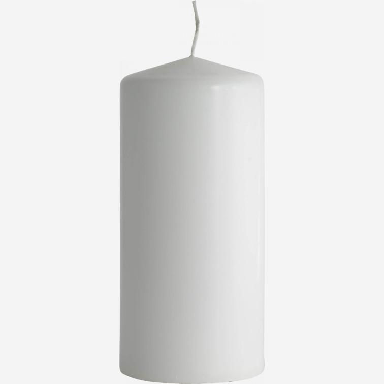 Cylindrical candle10cm , white