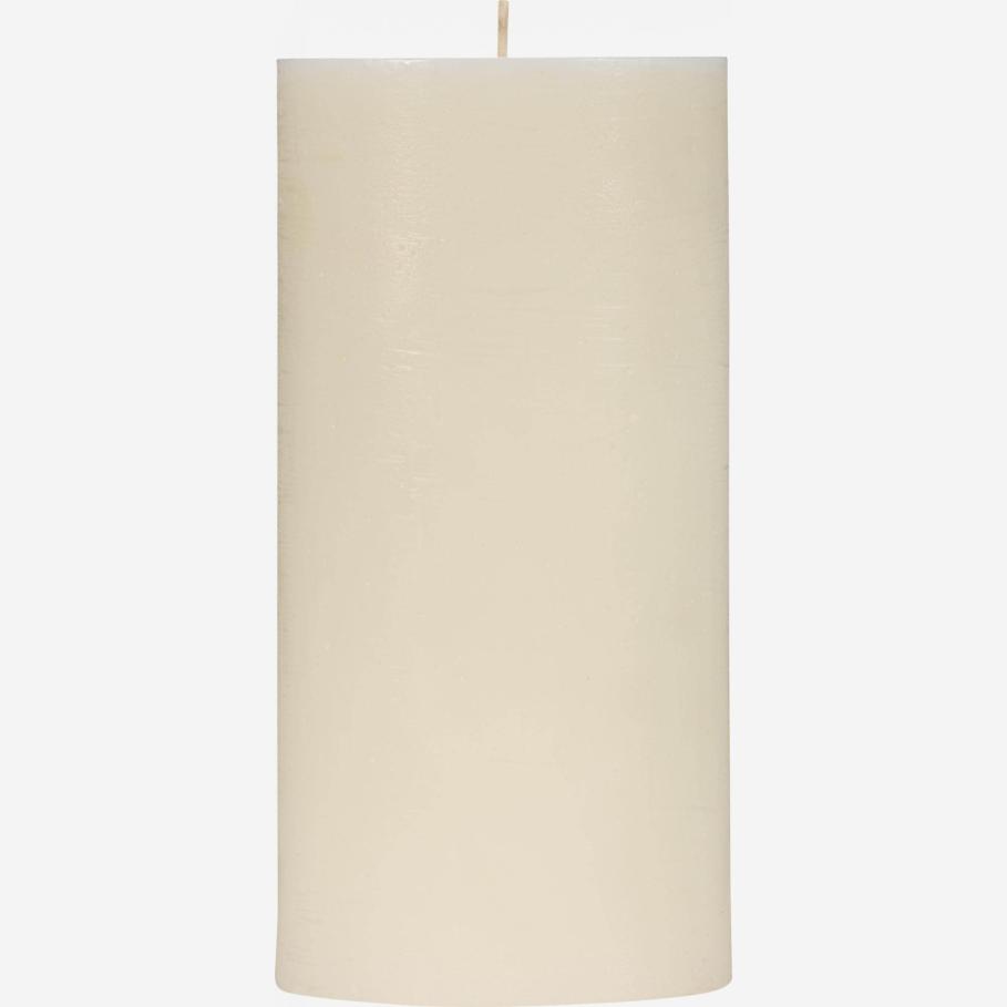 Cylindrical candle 20cm, white