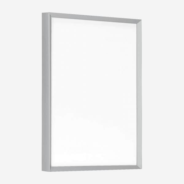 Marco de fotos de aluminio - 24 x 30 cm - Plateado