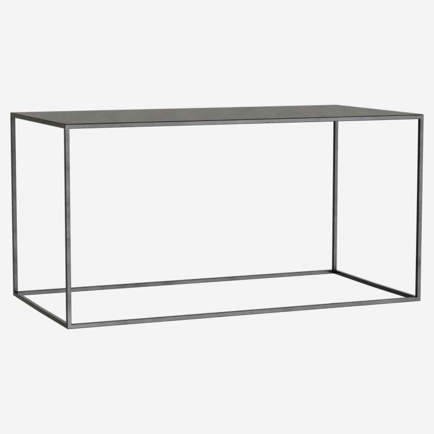 Table basse en métal – 80 x 40 cm – Noir