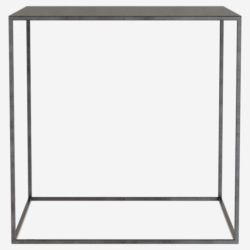 Table d’appoint en métal 40 x 40 cm – Noir