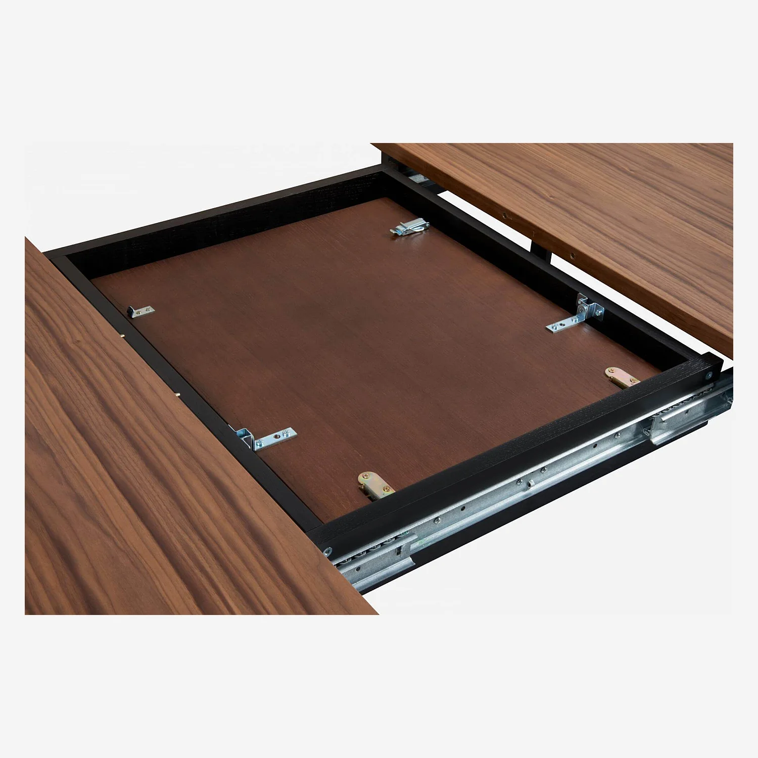 Table ronde extensible en noyer - 8