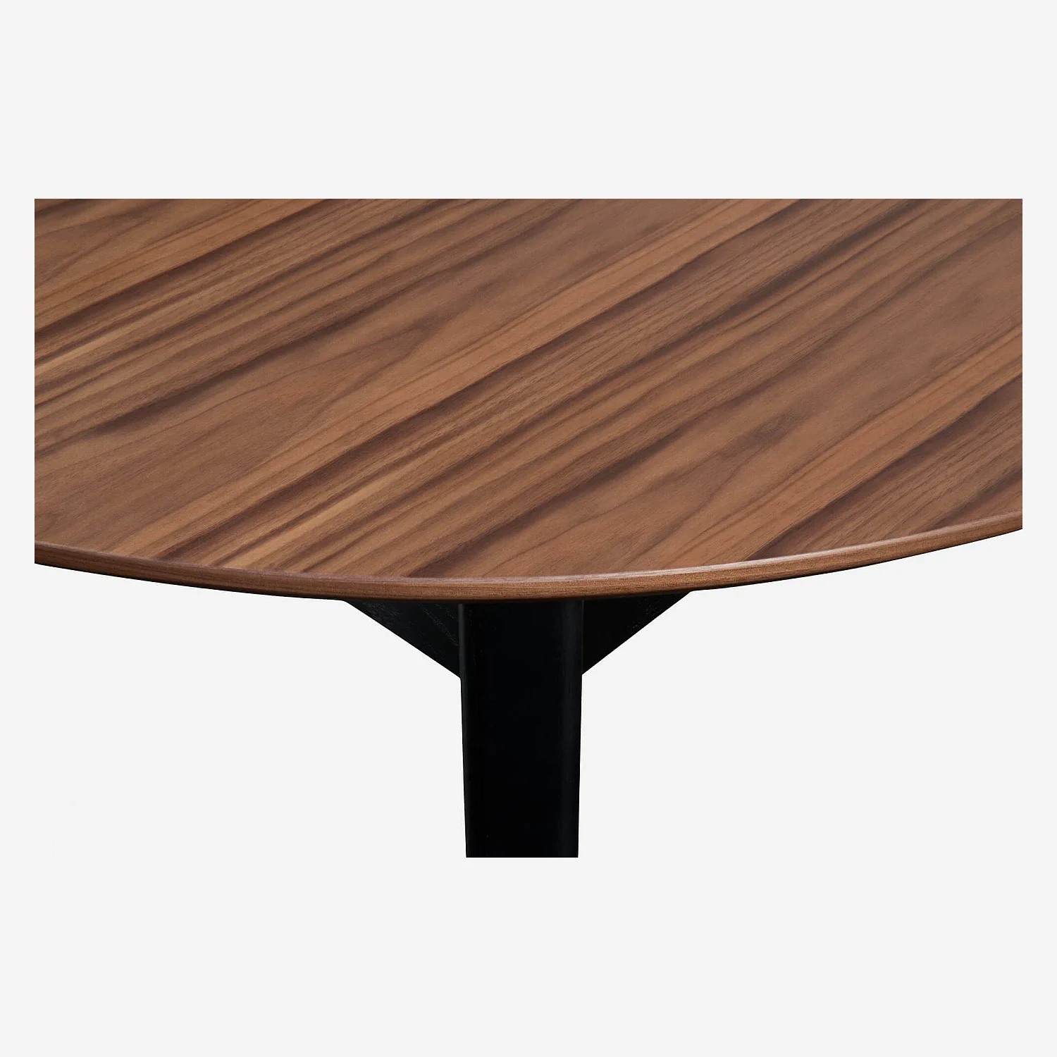 Table ronde extensible en noyer - 3