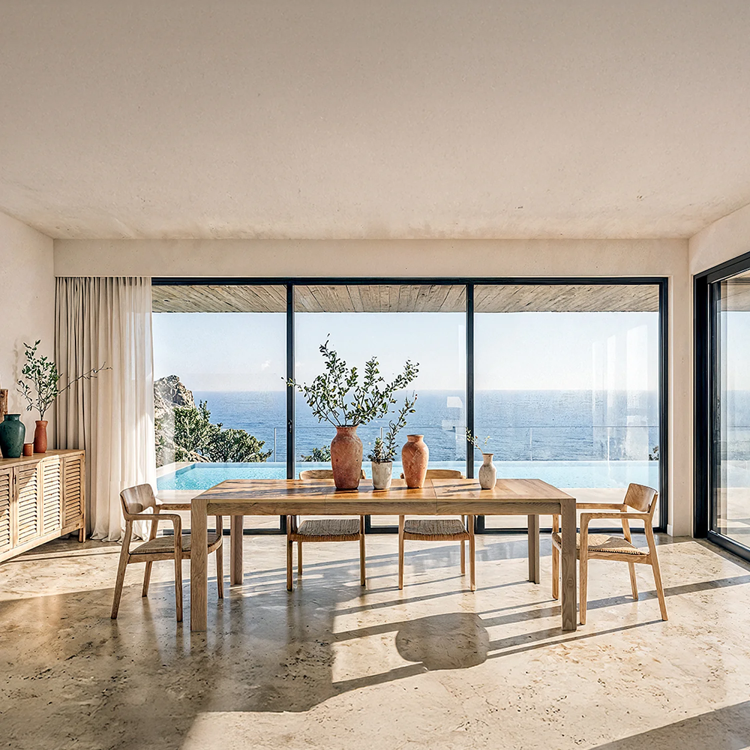 Table rectangulaire extensible en chêne - Design by Hélèna Pille - 3