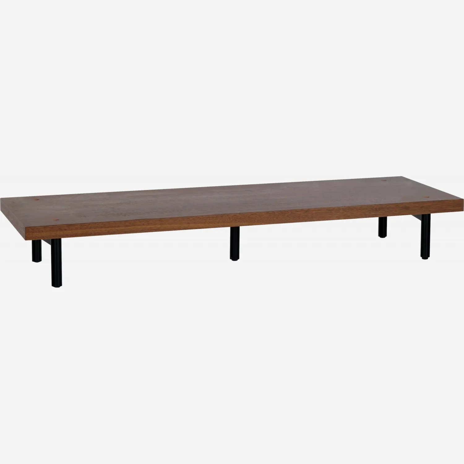 Grande plinthe pour rangement modulaire - Bois foncé