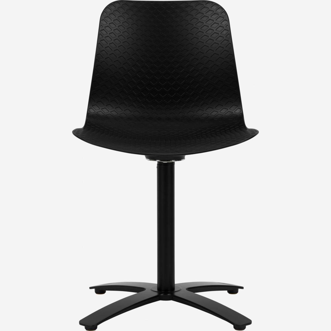 Black polypropylene office chair