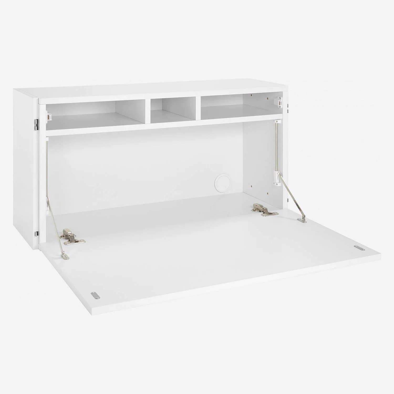 Wandschreibtisch aus lackiertem Holz - Weiß - Design by Terence Woodgate - 5