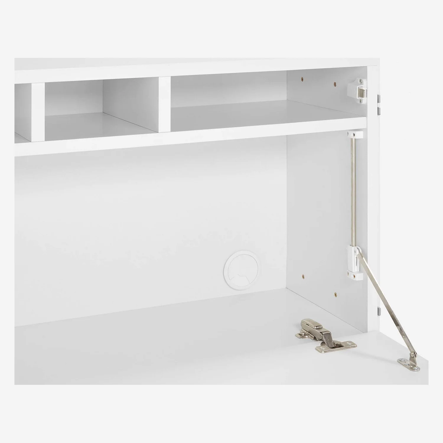 Wandschreibtisch aus lackiertem Holz - Weiß - Design by Terence Woodgate - 3