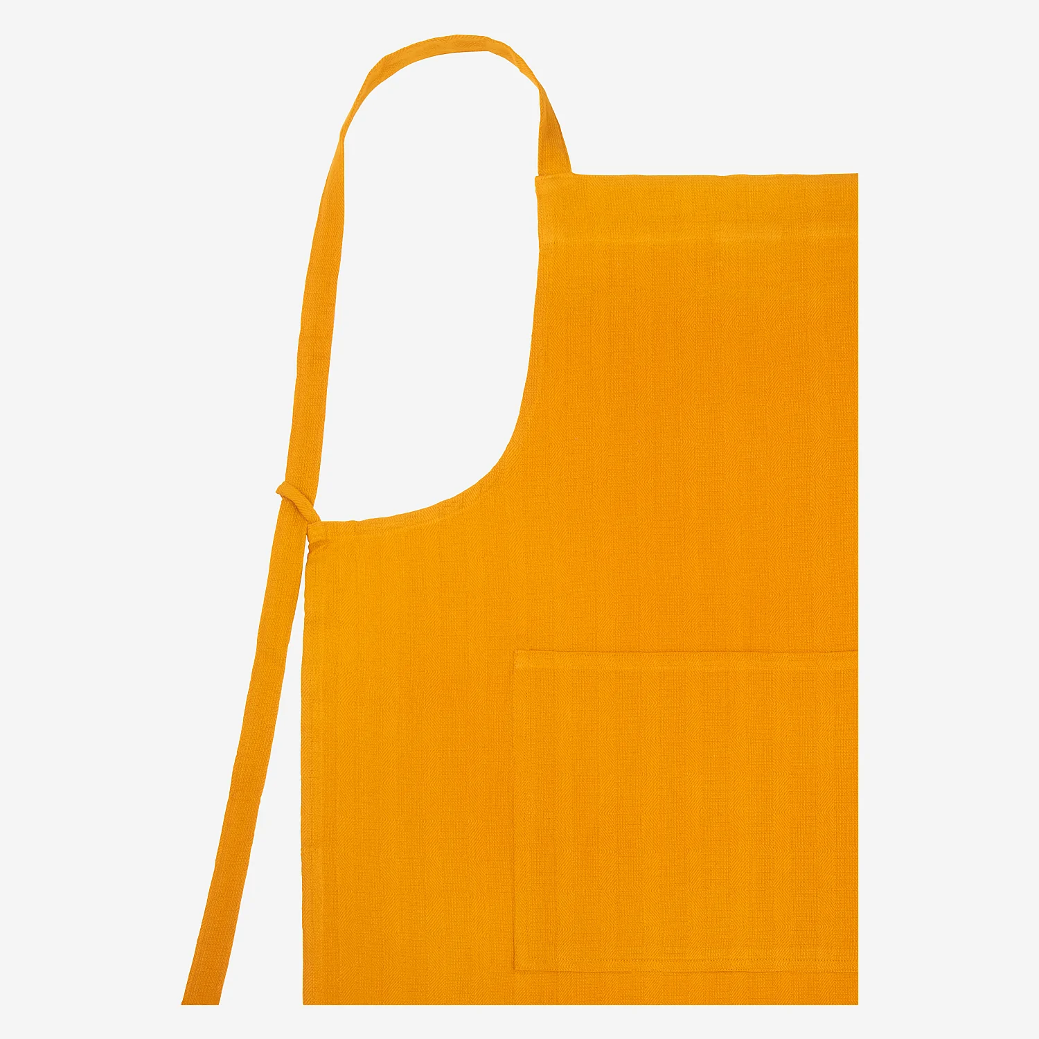 Tablier de cuisine en coton - Jaune moutarde - 2