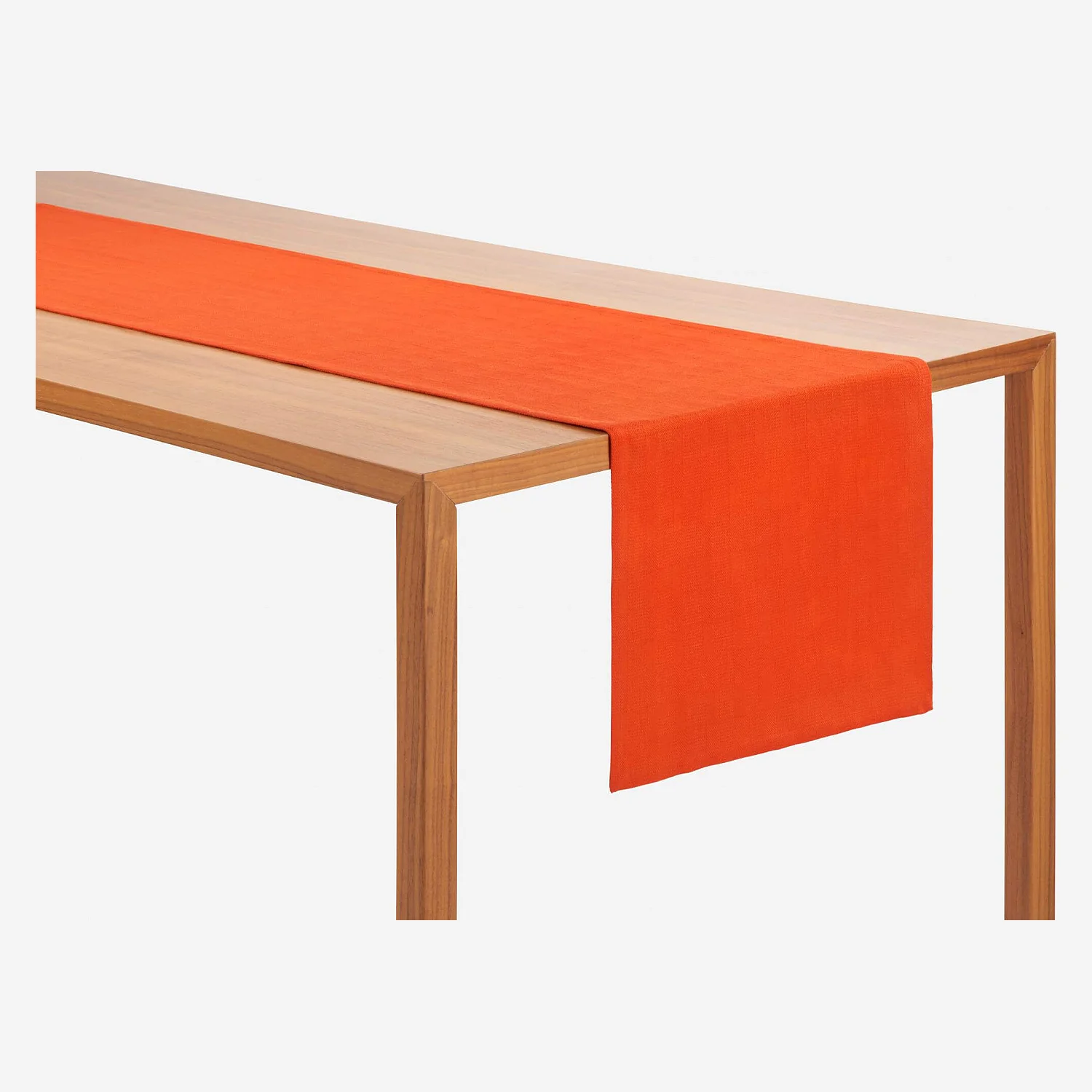 Caminho de mesa 200x40cm em algodão vermelho - 2