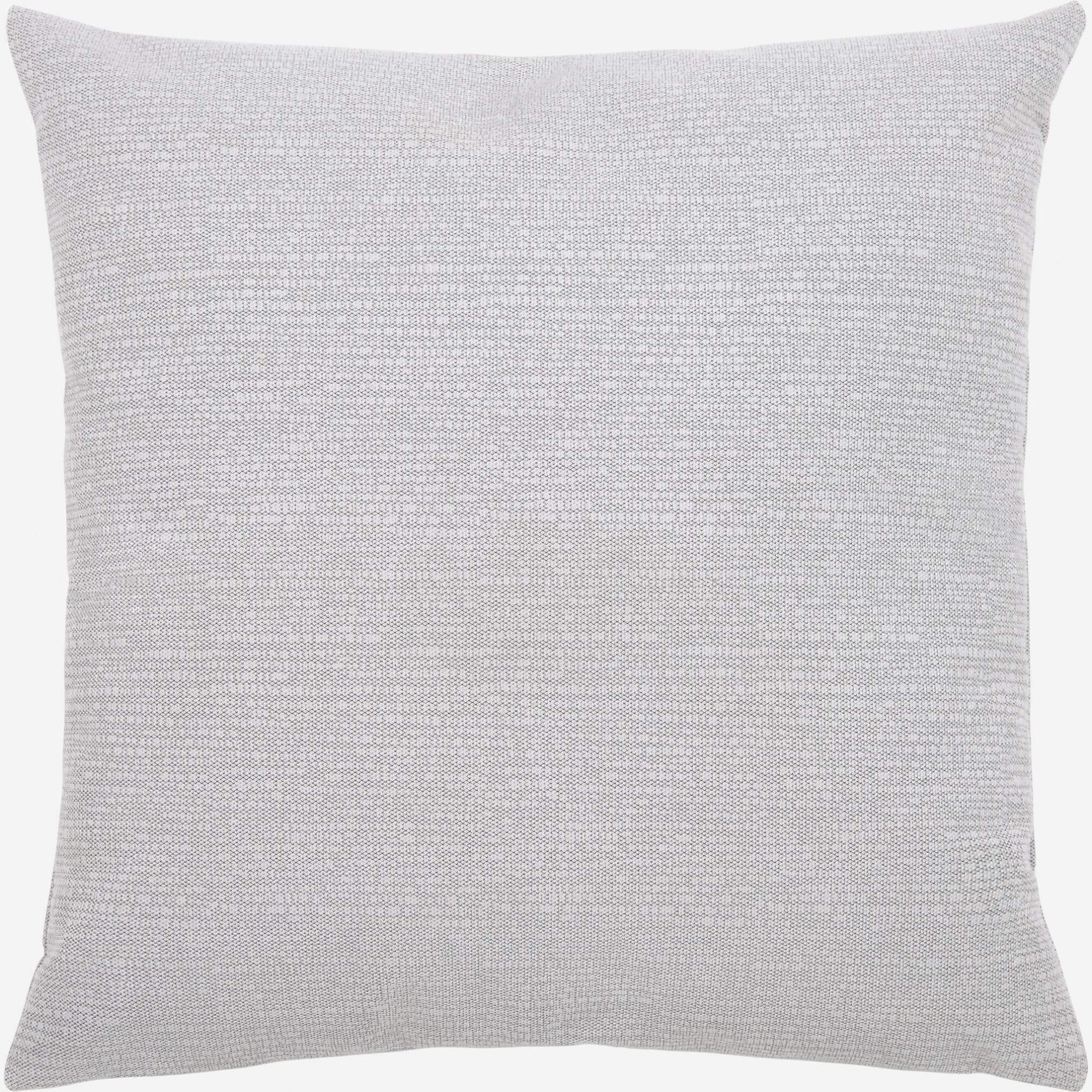 Coussin 45x45cm en velours texturé gris