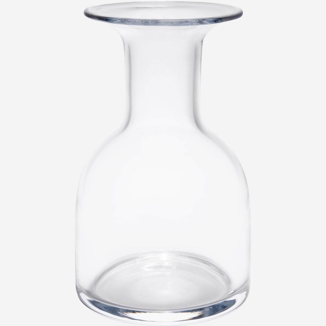 Vase, 16,5cm, aus Glas, transparent