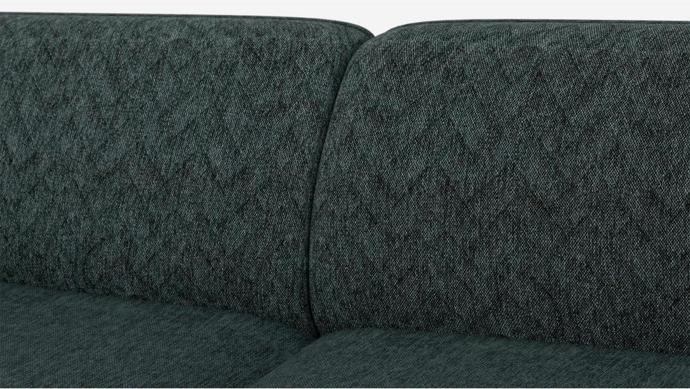 Canapé d’angle gauche en tissu – Bleu