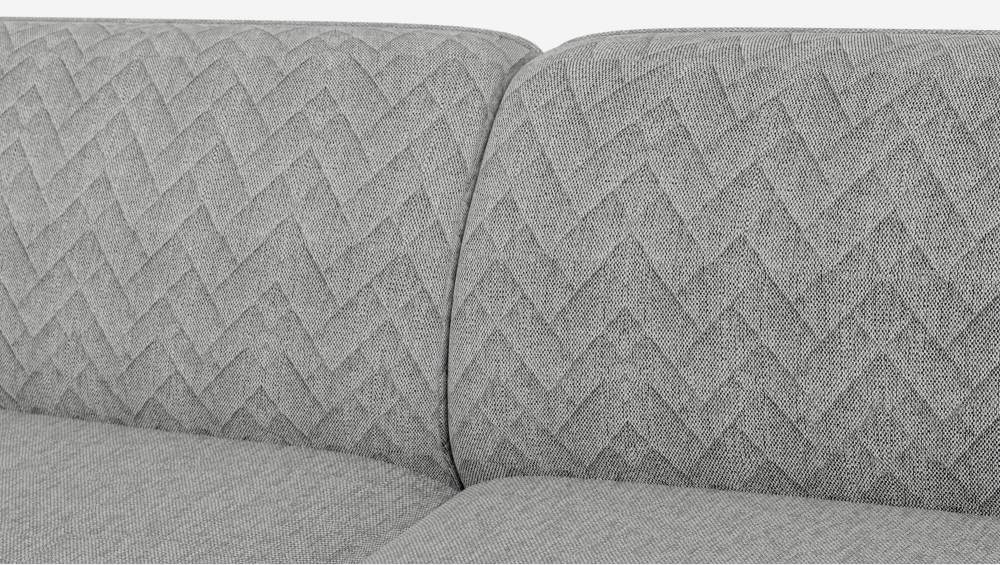 Canapé d’angle gauche en tissu – Gris