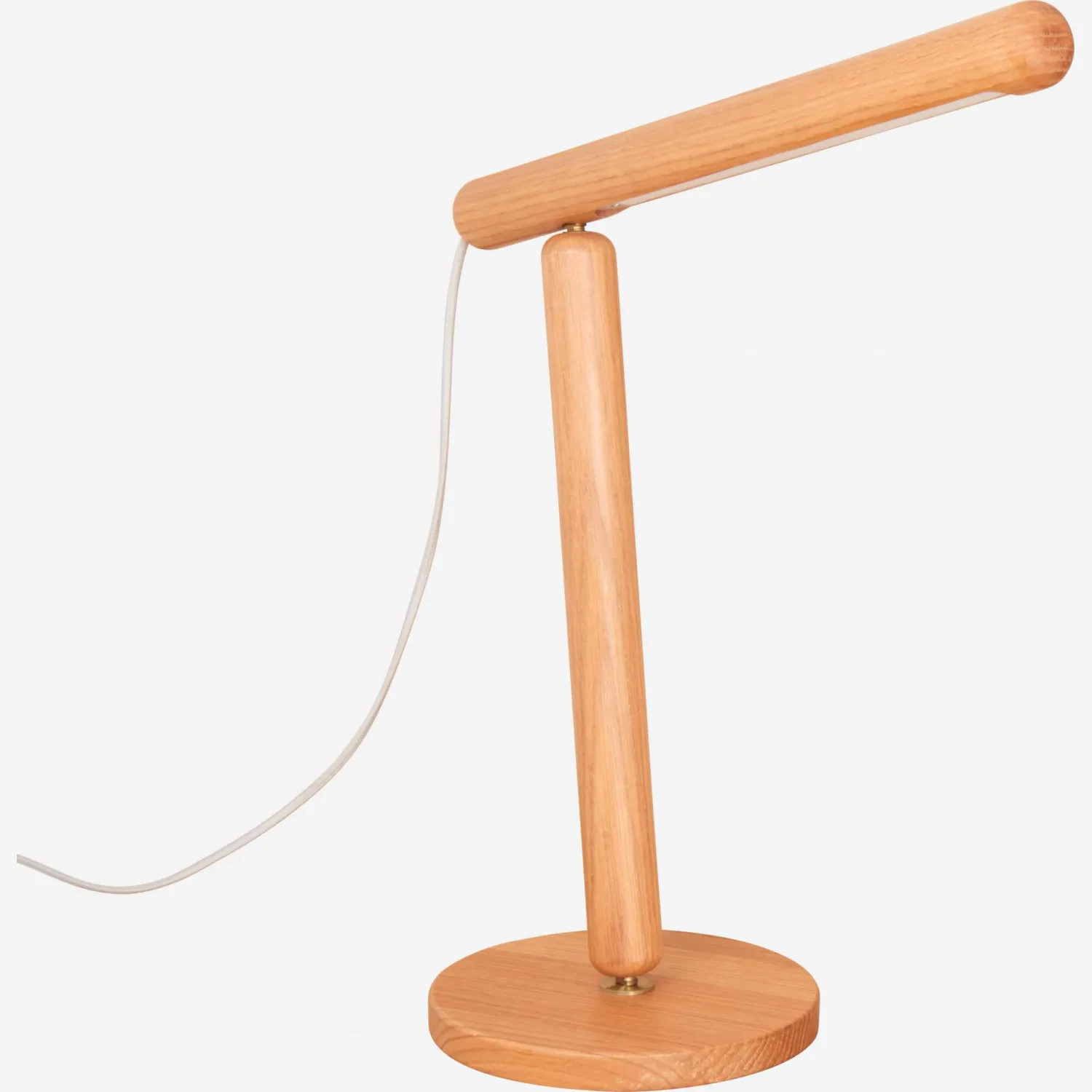 Lampe de bureau 48cm en chêne - Design by Florent Coirier
