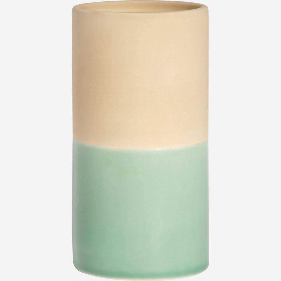 Vase made of ceramic 16cm, green