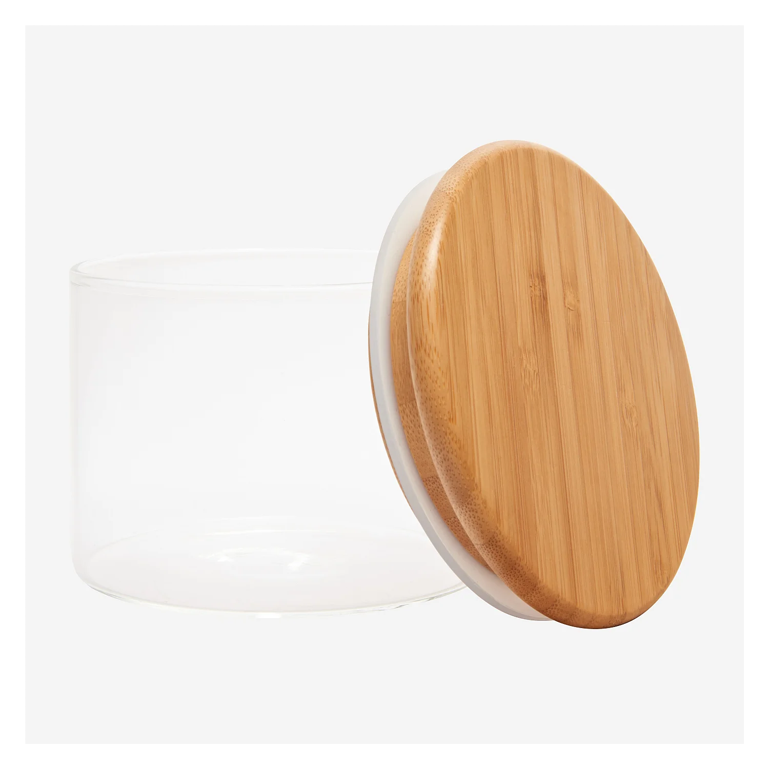 Frasco em vidro e bambu - 10 x 8 cm - 5