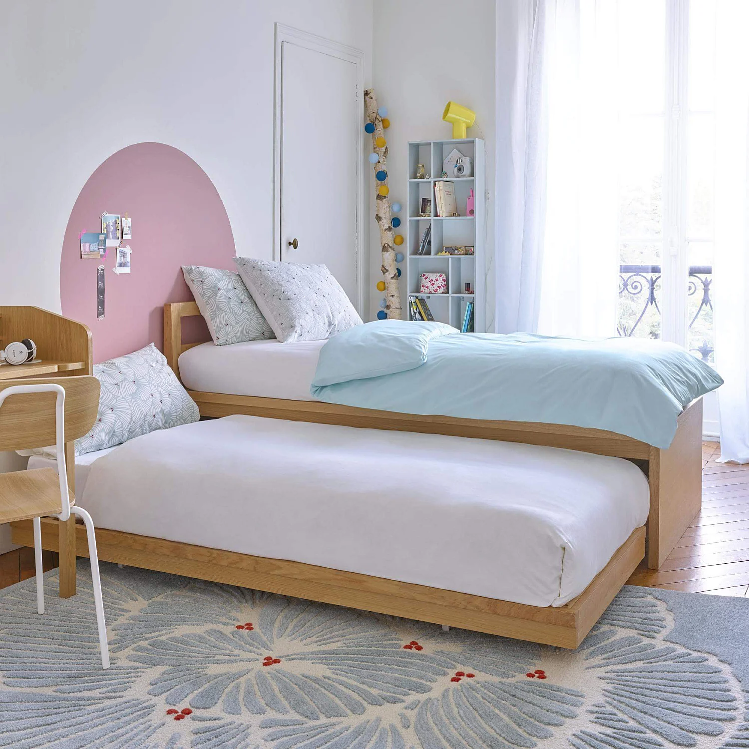 Ausziehbares Bett 90x200 cm - 3