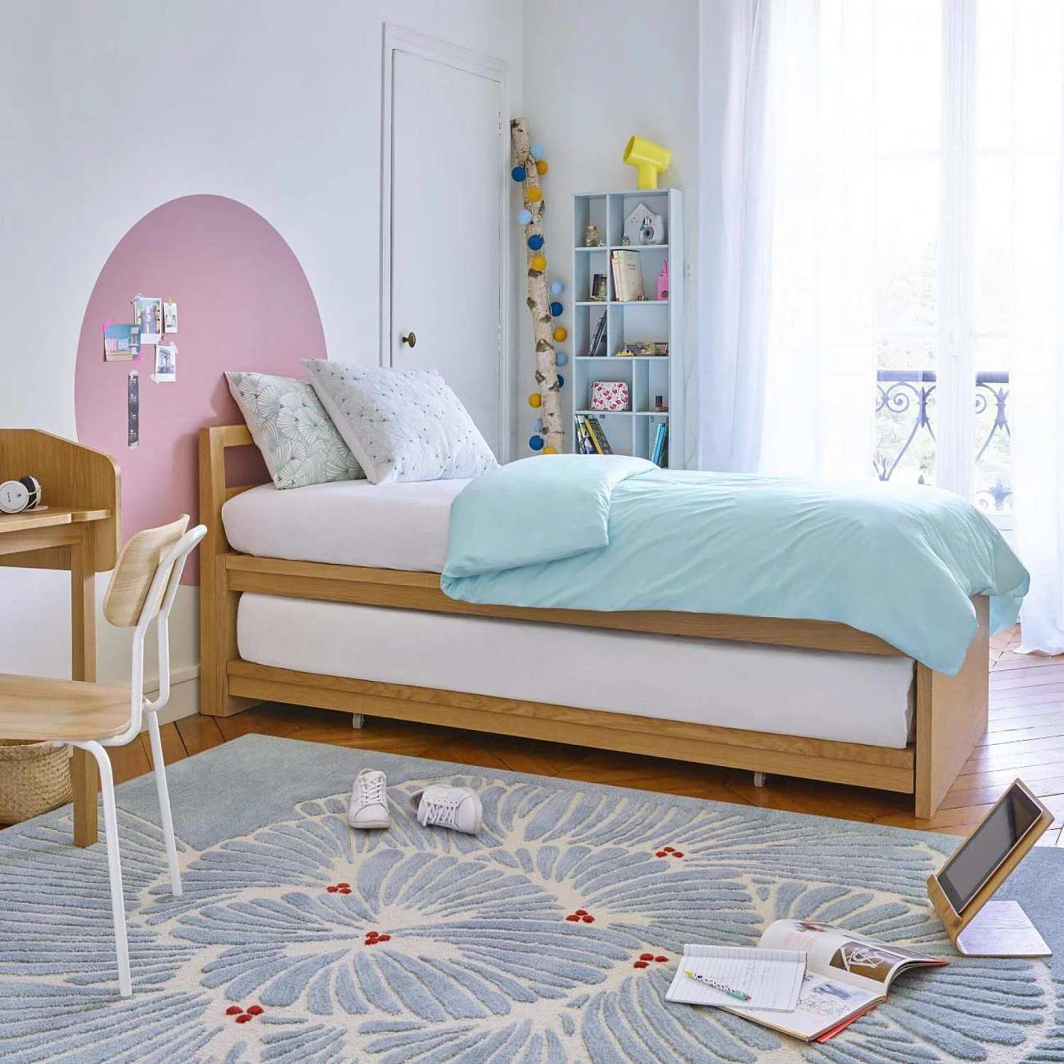 Ausziehbares Bett 90x200 cm - 6