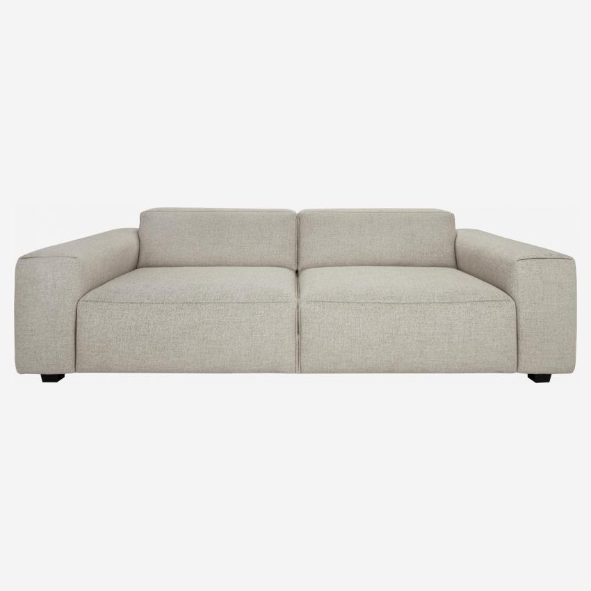 Lecce fabric 4-seater sofa - Beige