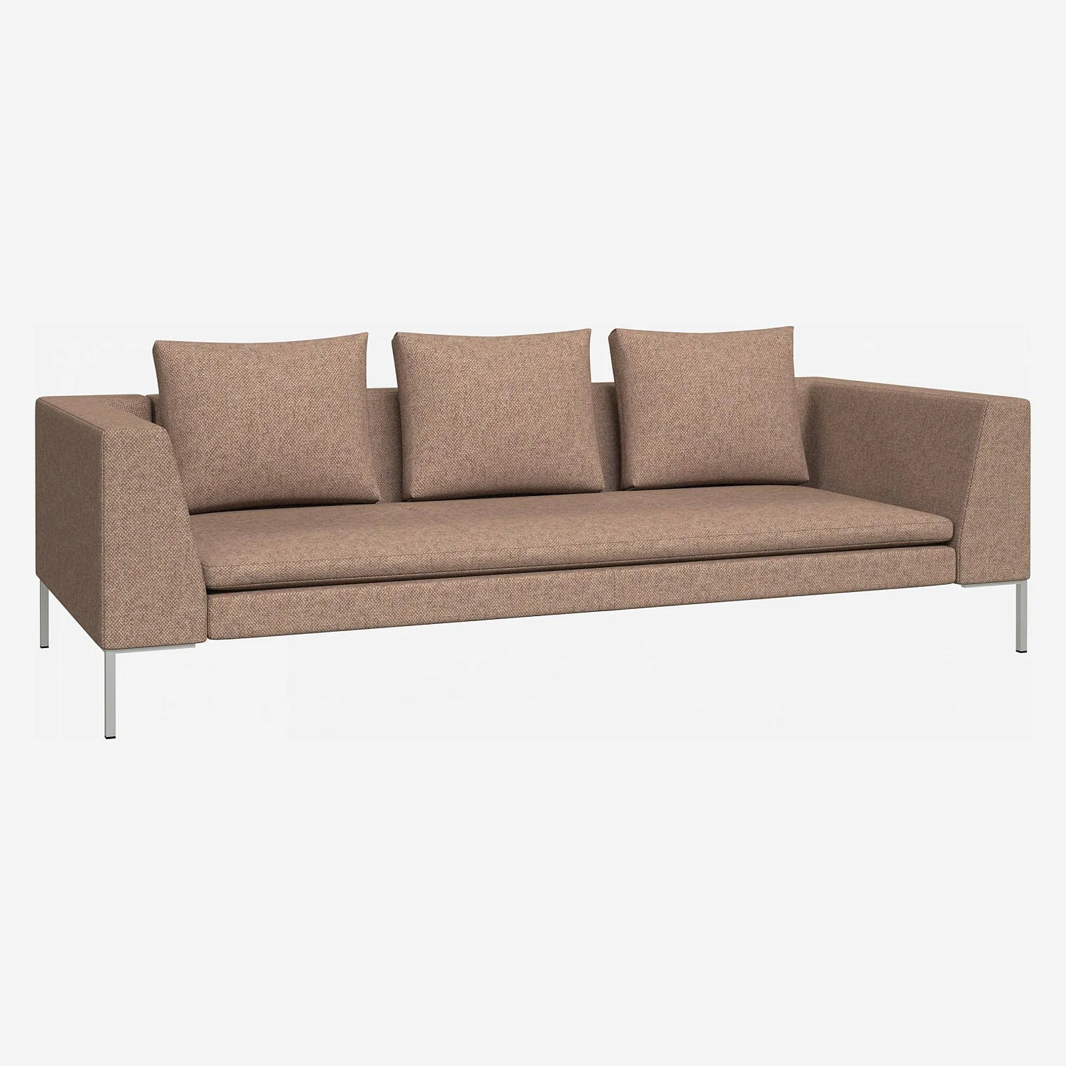 Divano a 3 posti in tessuto Bellagio - Arancione - 1