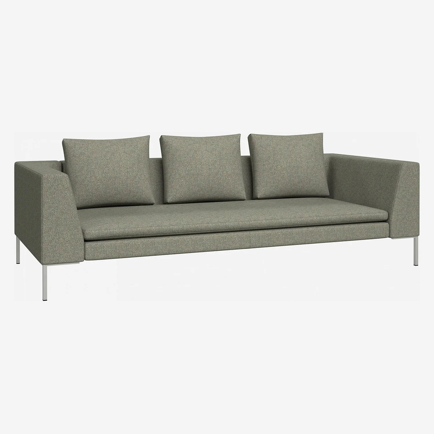 Canapé 3 places en tissu Bellagio - Vert lagon - 1