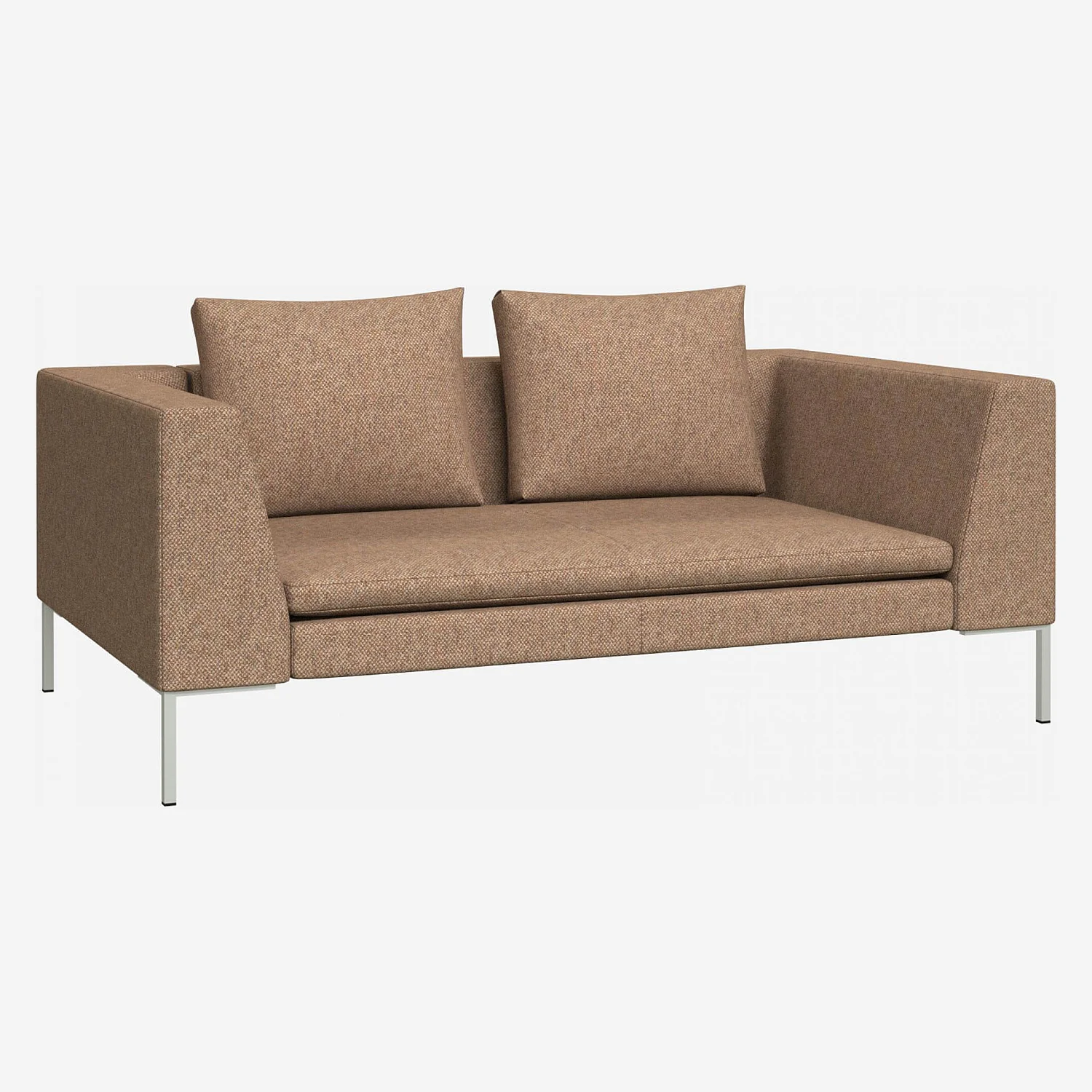 Canapé 2 places en tissu Bellagio - Orange aurore - 1