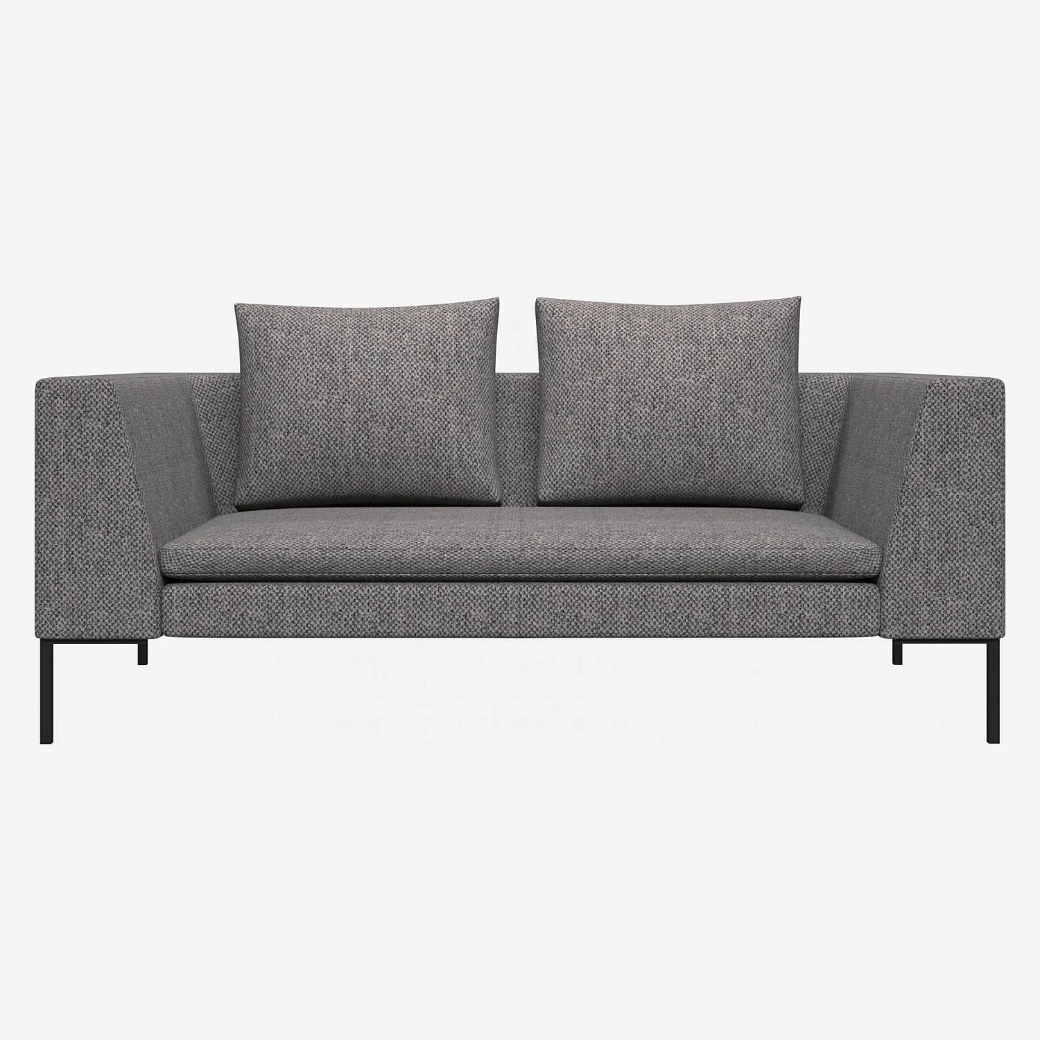 Canapé 2 places en tissu Bellagio - Gris nocturne - 1