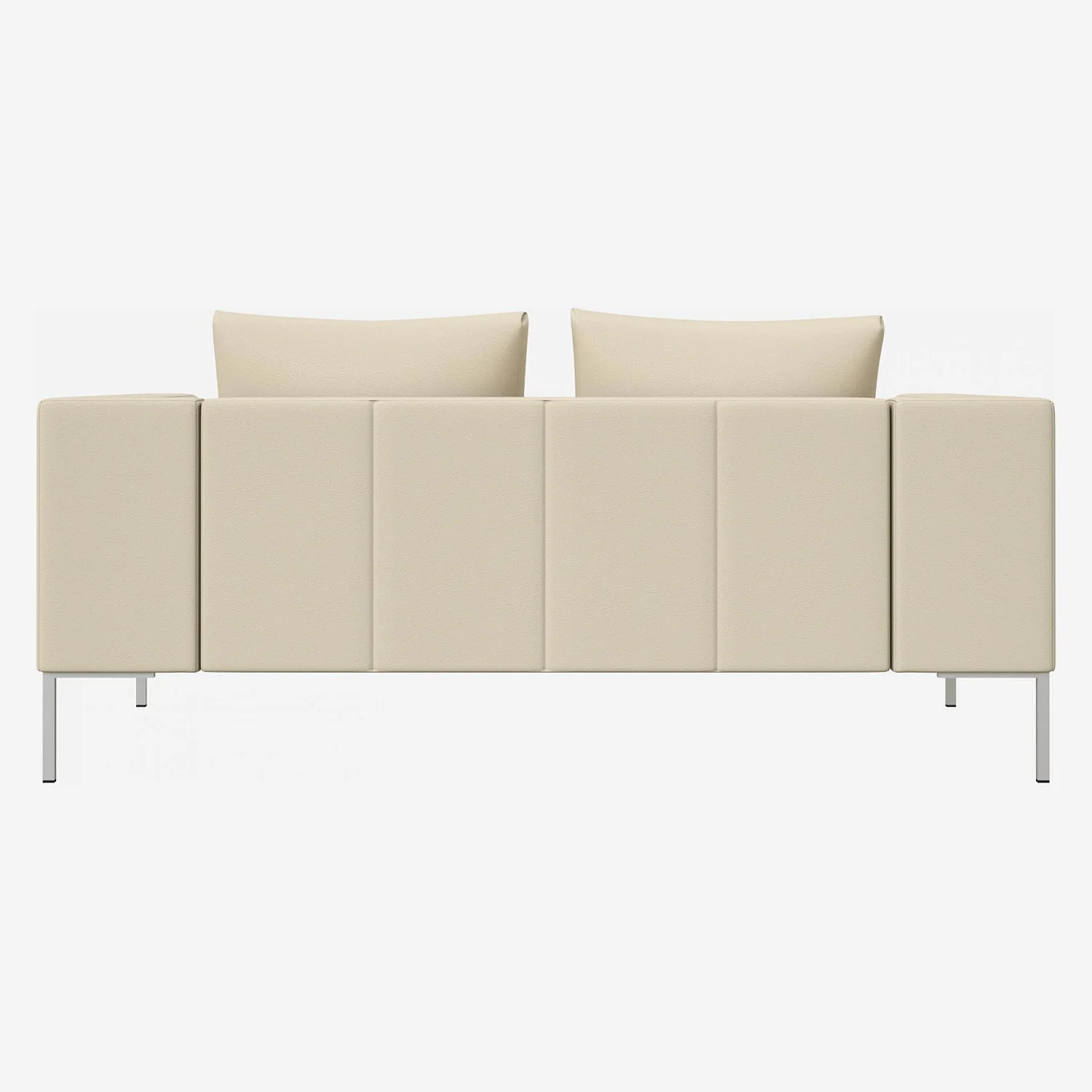 2-Sitzer-Sofa aus Savoy-Leder - Alabasterweiß - 3