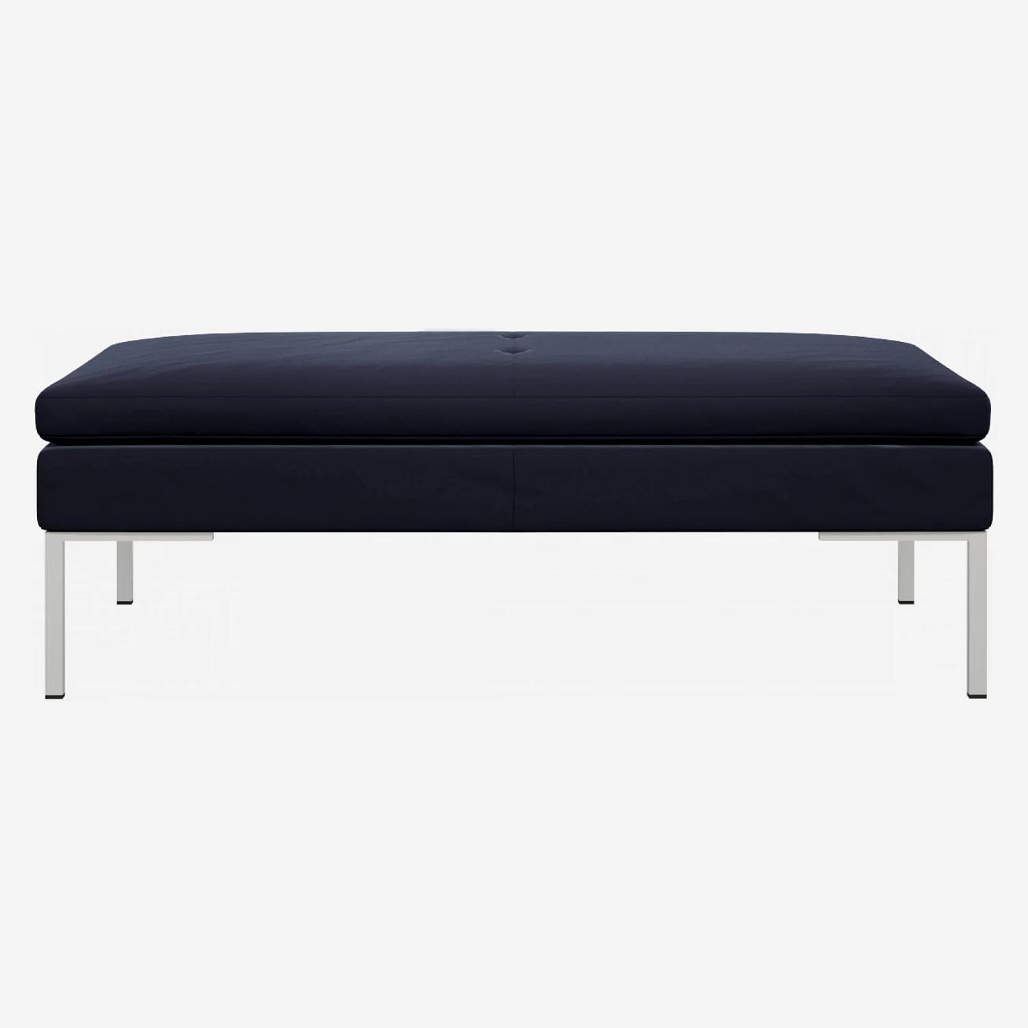 Repose-pieds en velours - Bleu encre - 2