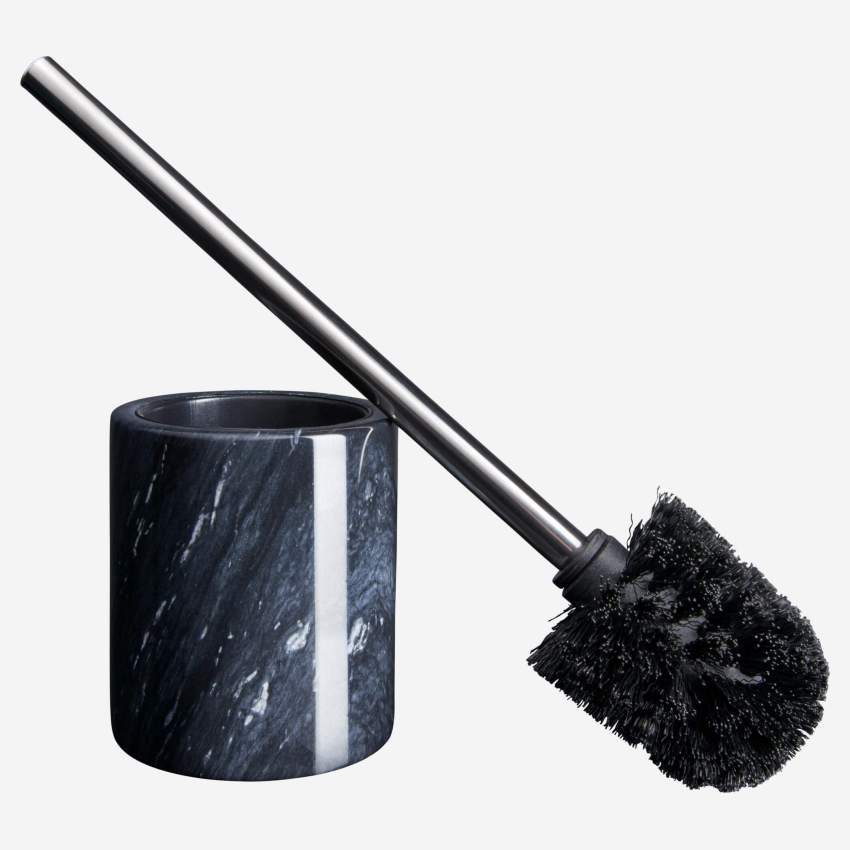 Marble toilet brush - Black