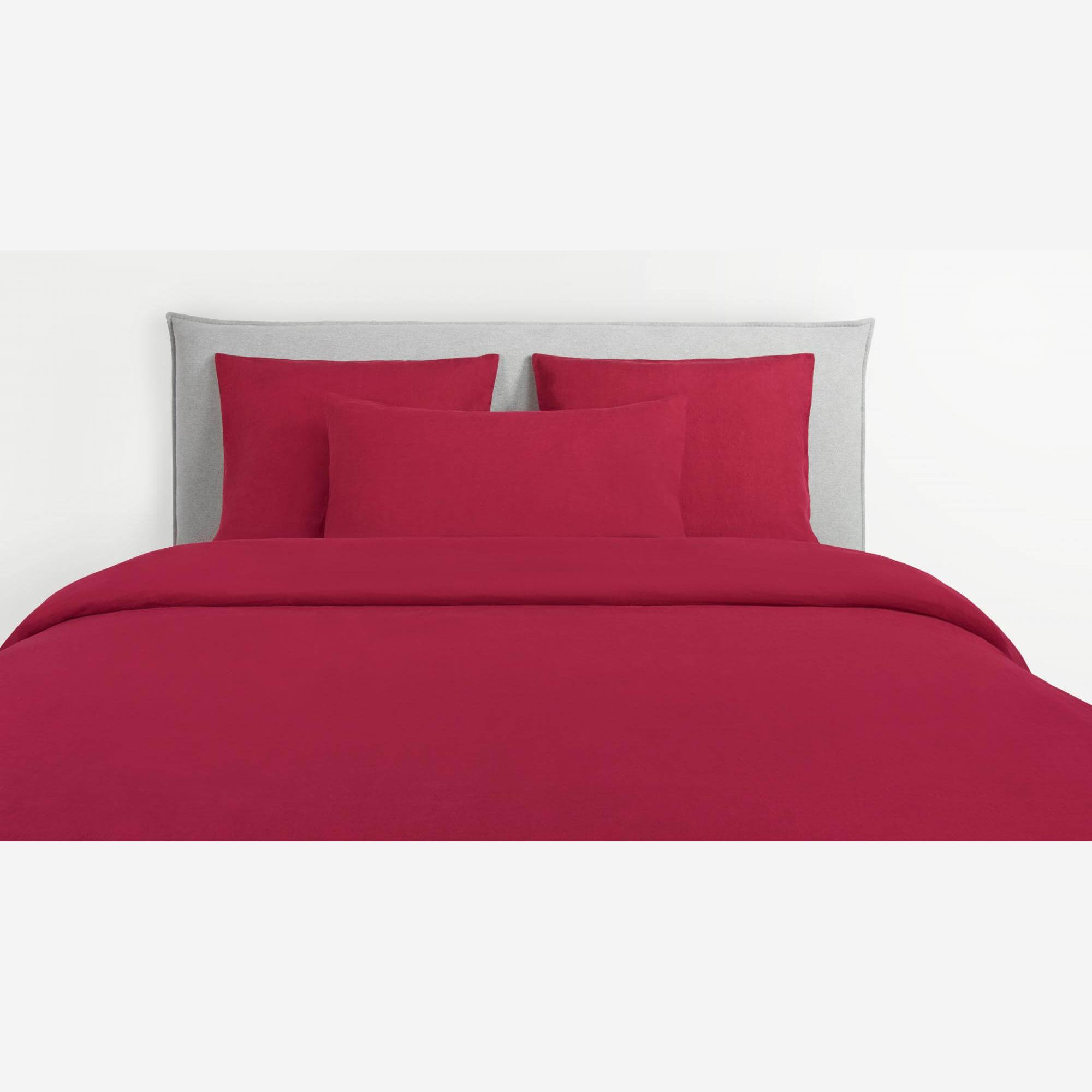 Housse de couette en lin - 200 x 200 cm - Rouge