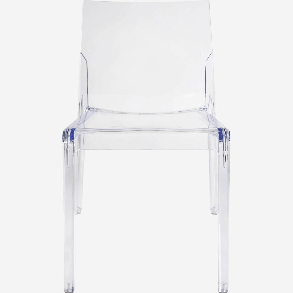 Transparent plastic chair