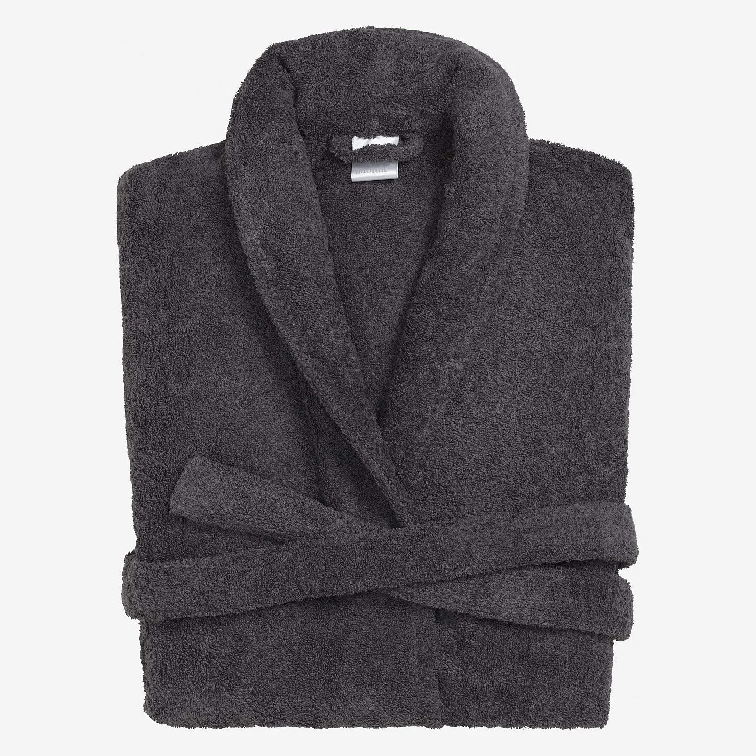 Peignoir en coton - Taille unique - Gris - 1