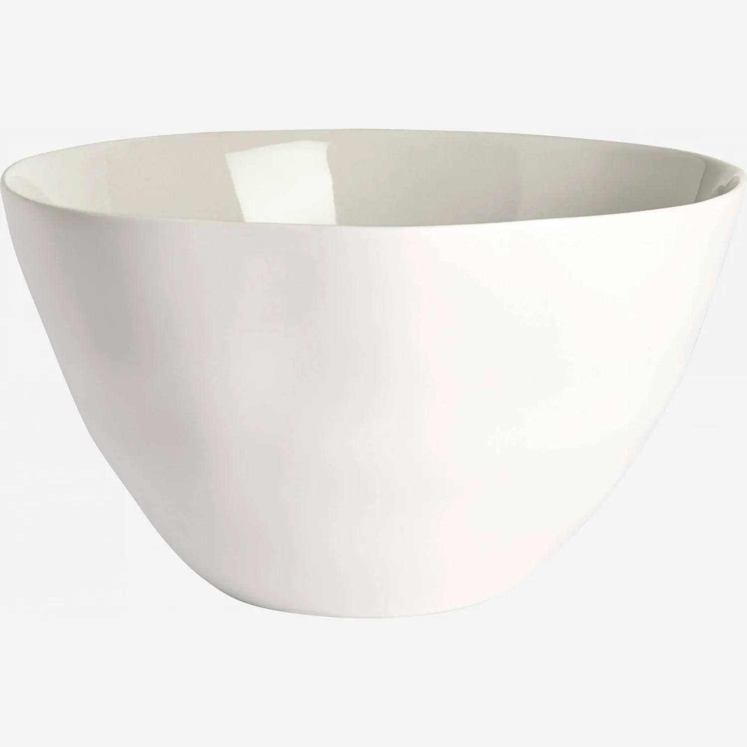 Saladier en grès - 24 cm - Blanc