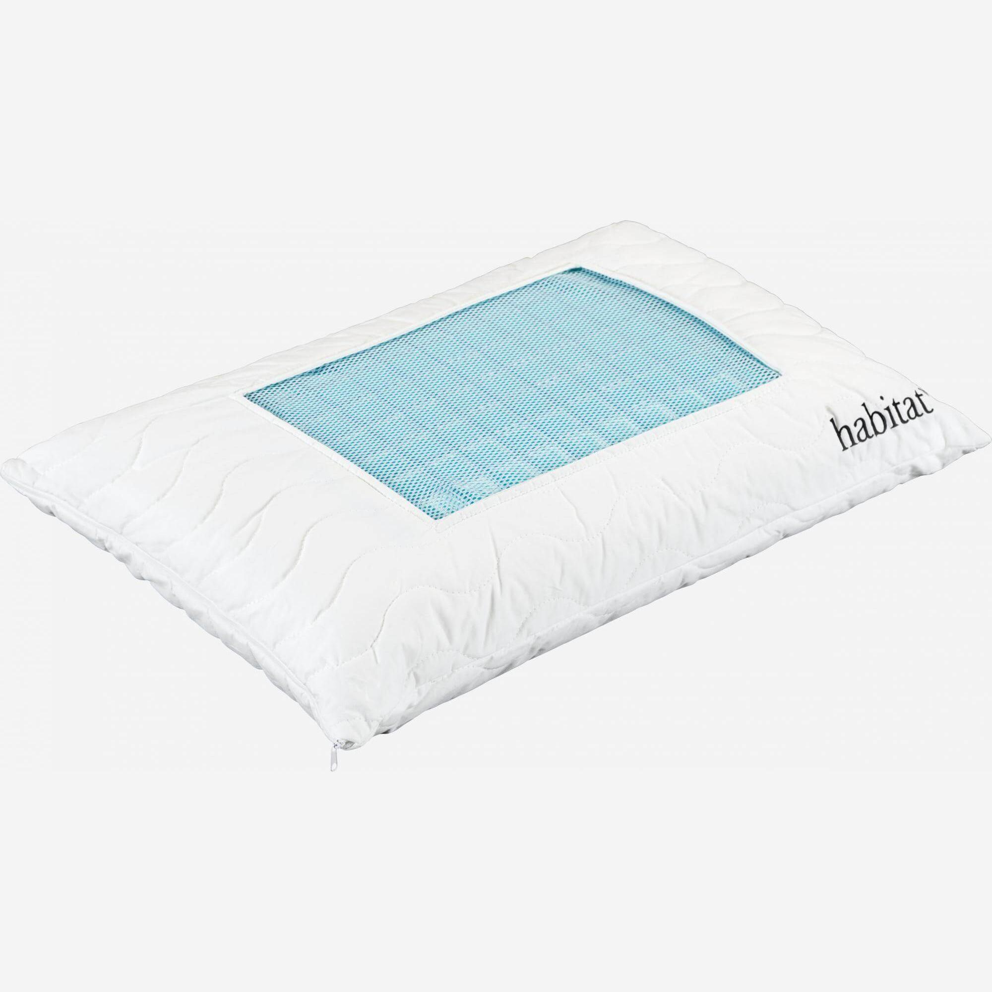 Memory foam pillow with gel pad