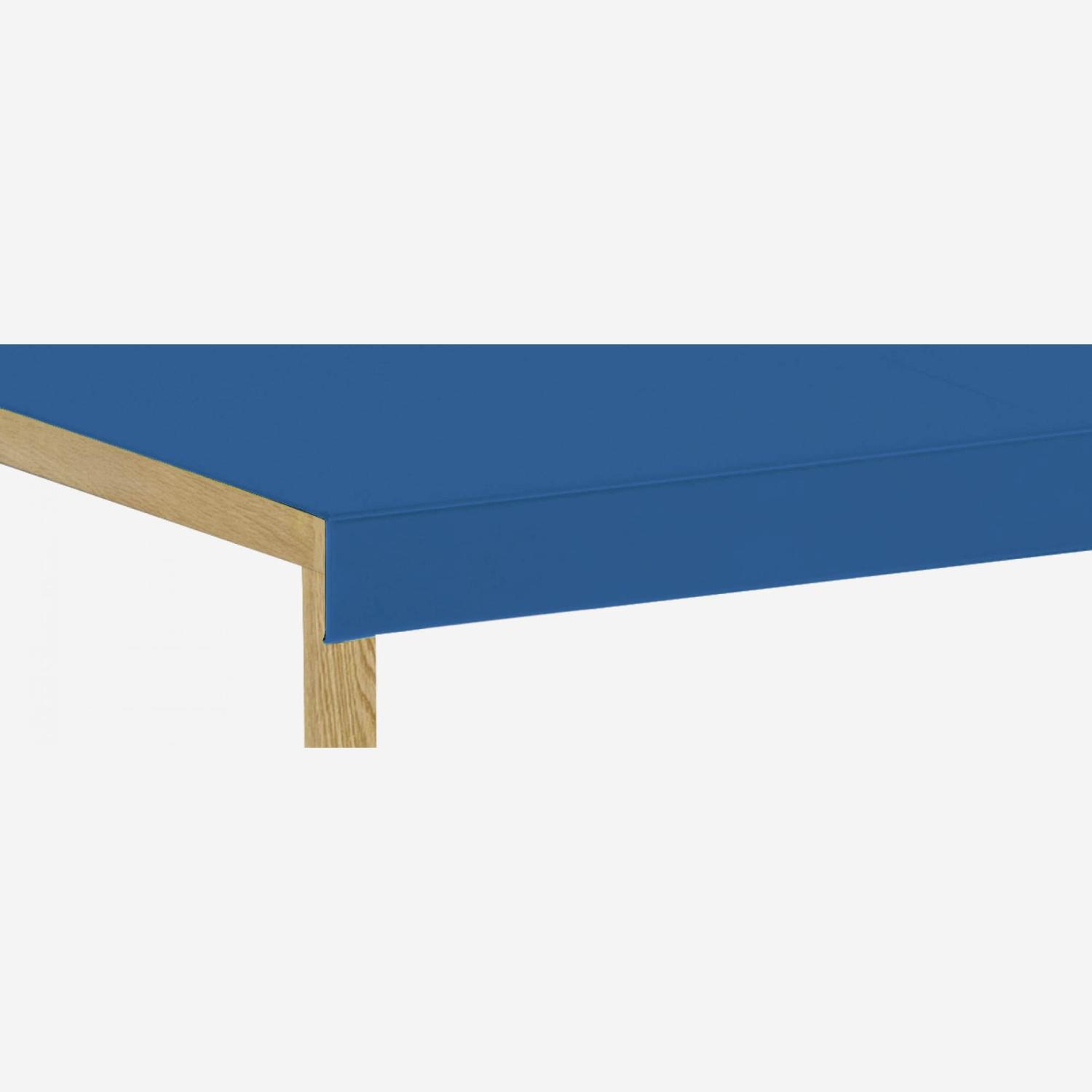 Table basse bleue
